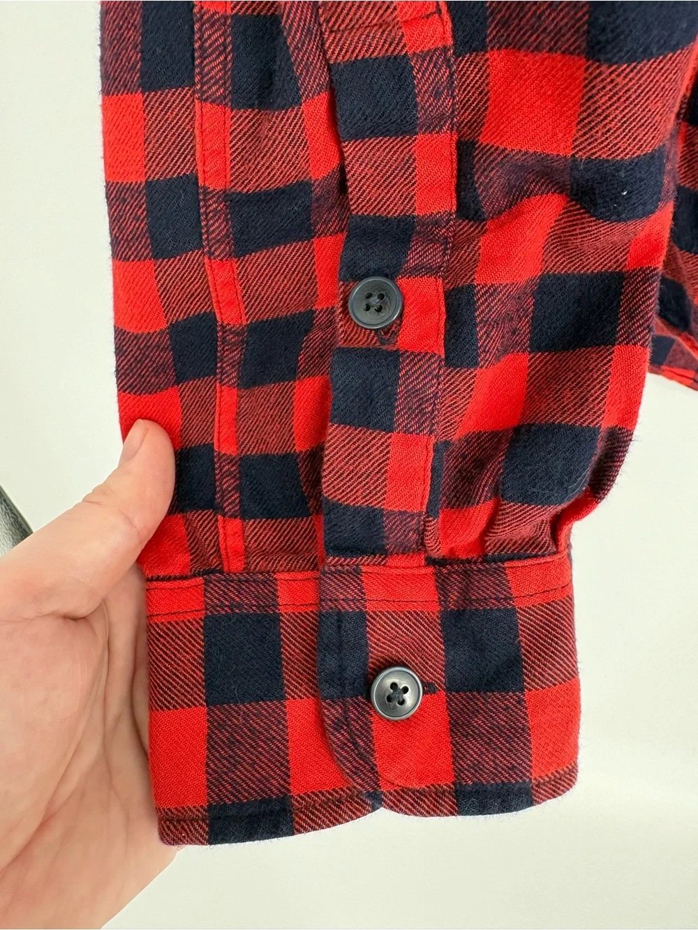 J. Crew Red Plaid Slim Fit Flannel Button-Up Shirt